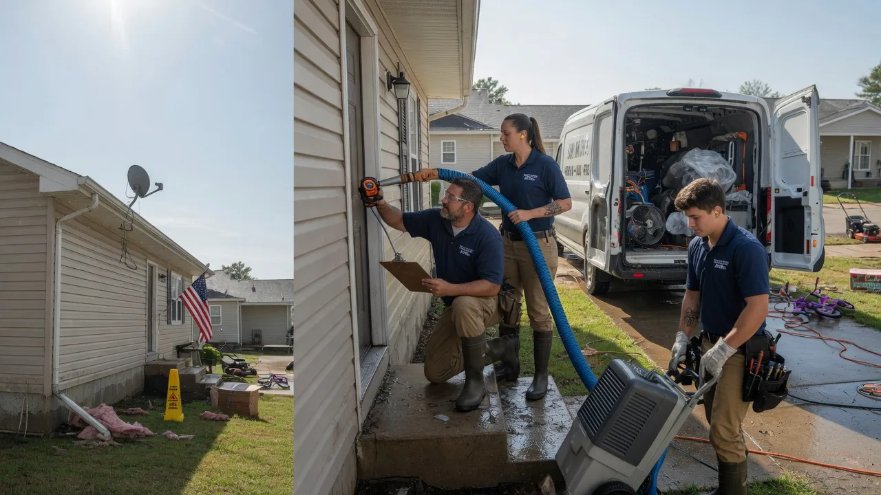 Ceiling Water Damage Restoration in Findlay, IL near me
